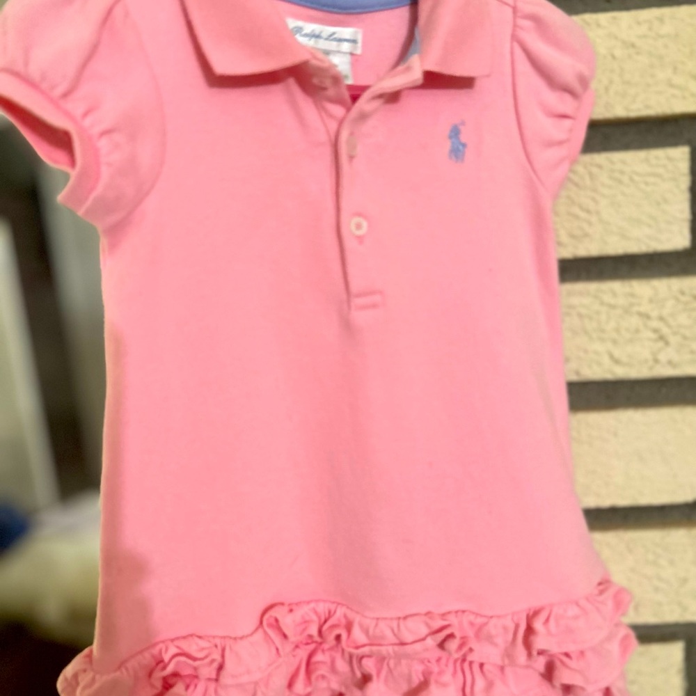 Lot f 2 Polo outfits! Pink with Bloomers set! Only worn once. EUC Sundress
